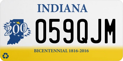 IN license plate 059QJM