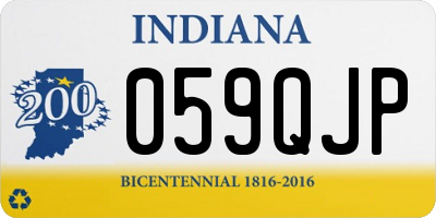 IN license plate 059QJP