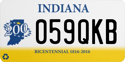 IN license plate 059QKB