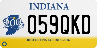 IN license plate 059QKD