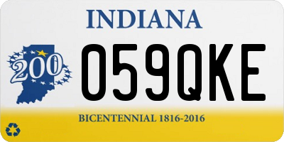 IN license plate 059QKE