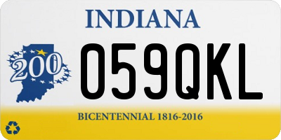 IN license plate 059QKL