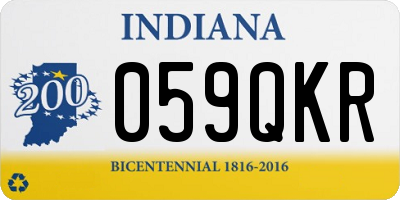 IN license plate 059QKR