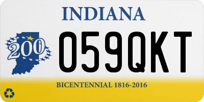 IN license plate 059QKT