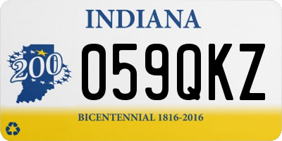 IN license plate 059QKZ