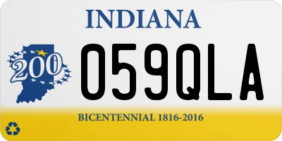 IN license plate 059QLA
