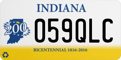 IN license plate 059QLC
