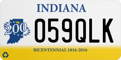 IN license plate 059QLK