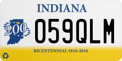 IN license plate 059QLM