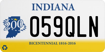 IN license plate 059QLN