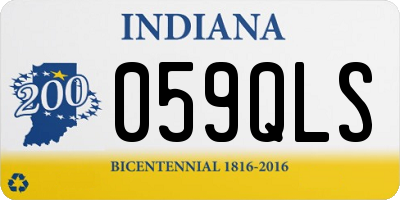 IN license plate 059QLS