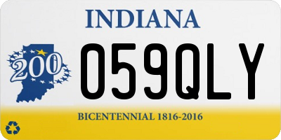 IN license plate 059QLY