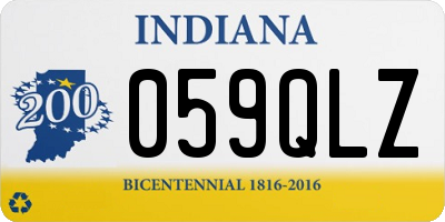 IN license plate 059QLZ