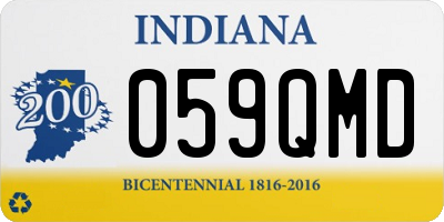 IN license plate 059QMD
