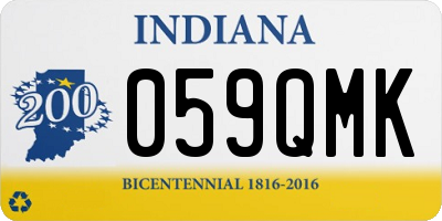 IN license plate 059QMK