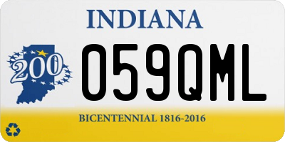 IN license plate 059QML
