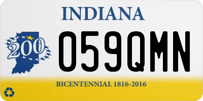 IN license plate 059QMN