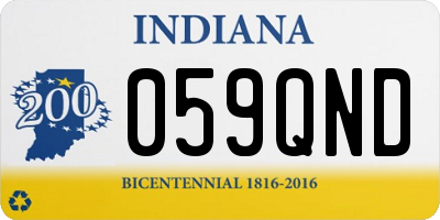 IN license plate 059QND