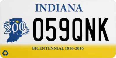 IN license plate 059QNK