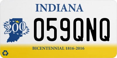 IN license plate 059QNQ