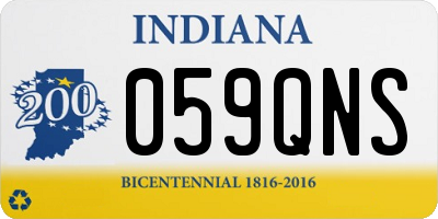 IN license plate 059QNS
