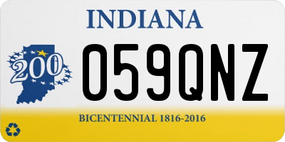 IN license plate 059QNZ
