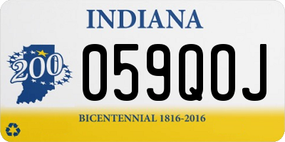 IN license plate 059QOJ