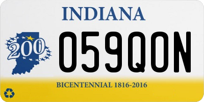IN license plate 059QON