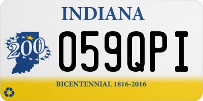 IN license plate 059QPI