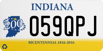 IN license plate 059QPJ