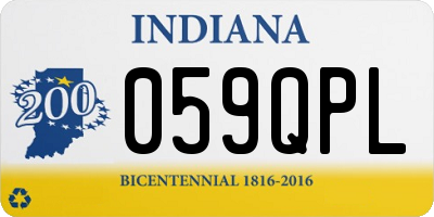 IN license plate 059QPL