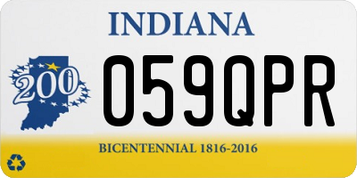 IN license plate 059QPR