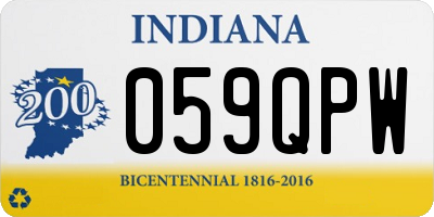 IN license plate 059QPW
