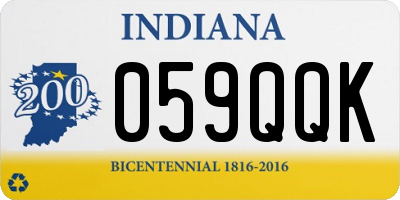 IN license plate 059QQK