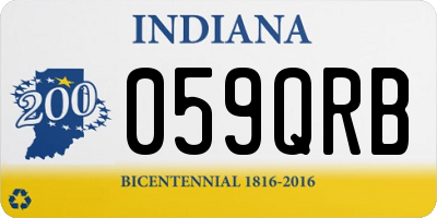 IN license plate 059QRB