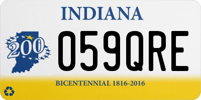 IN license plate 059QRE