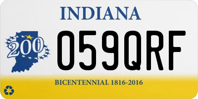 IN license plate 059QRF