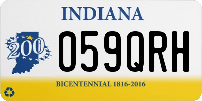 IN license plate 059QRH
