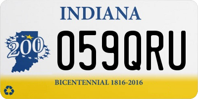 IN license plate 059QRU