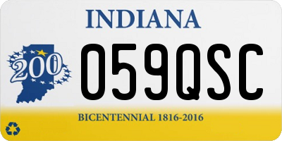 IN license plate 059QSC