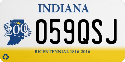 IN license plate 059QSJ