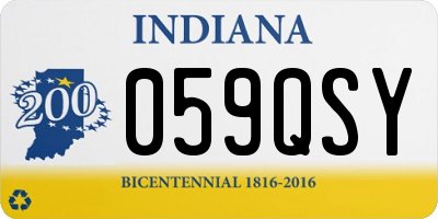 IN license plate 059QSY