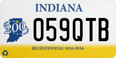 IN license plate 059QTB
