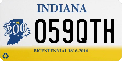 IN license plate 059QTH