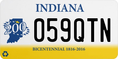 IN license plate 059QTN
