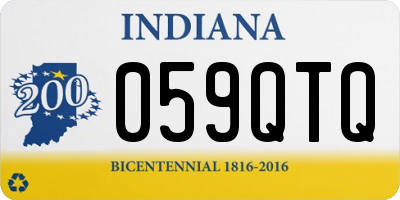IN license plate 059QTQ