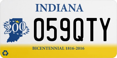 IN license plate 059QTY