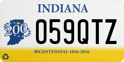 IN license plate 059QTZ