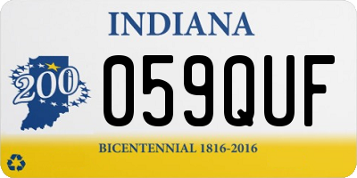 IN license plate 059QUF