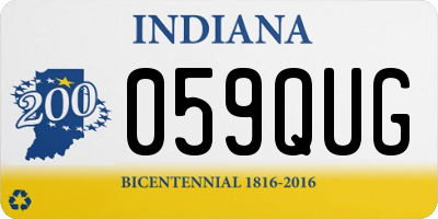 IN license plate 059QUG